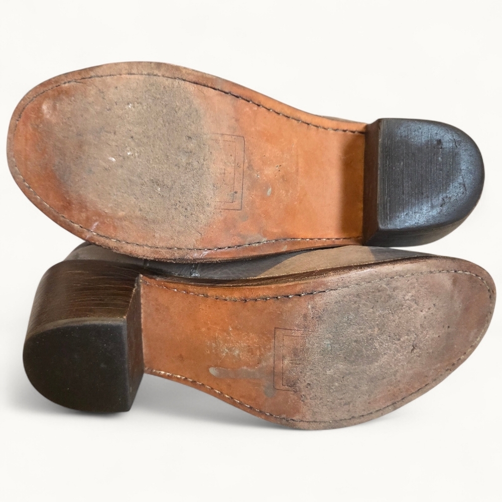Frye Harness Ankle Boots – Grey Leather - Picture 8 of 9